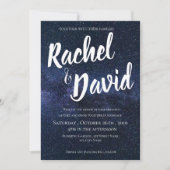 Unter den Sternen Blaue Nacht Himmel Typografie Ho (Vorderseite)