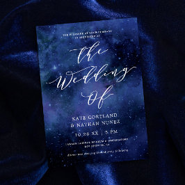 Unter den Sternen Chic Space Astronomie Stars Hoch Einladung