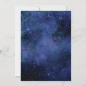 Unter den Sternen Chic Space Astronomie Stars Hoch Save The Date (Rückseite)