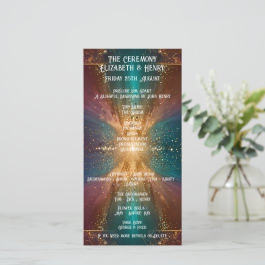 "Unter den Sternen: Eine Feier der Liebe" (Stehend Vorderseite)