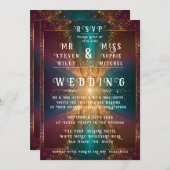 "Unter den Sternen: Eine Feier der Liebe" Einladung (Vorne/Hinten)