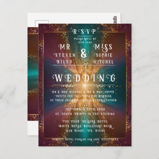 "Unter den Sternen: Eine Feier der Liebe" Postkarte (Vorne/Hinten)