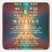 Unter den Sternen: Eine Feier der Liebe Quadratischer Aufkleber (Vorderseite)