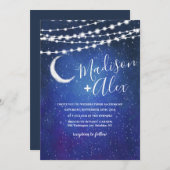 Unter den Sternen Einladung zur Hochzeit (Vorne/Hinten)