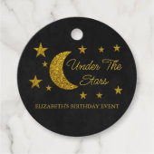 Unter den Sternen Geburtstag Geschenkanhänger (Vorderseite)