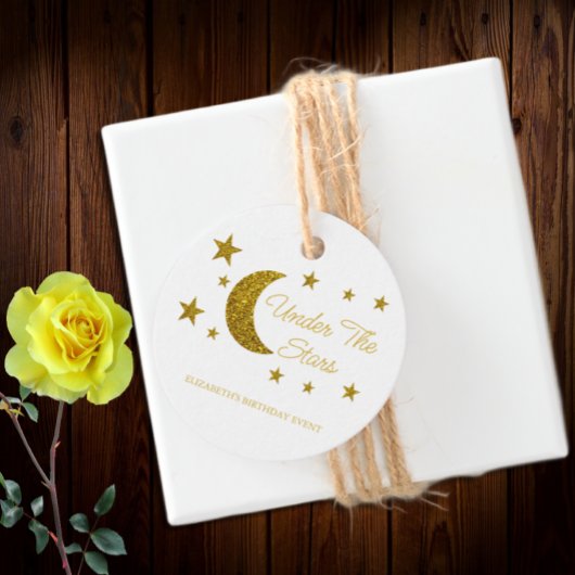 Unter den Sternen Geburtstag Geschenkanhänger