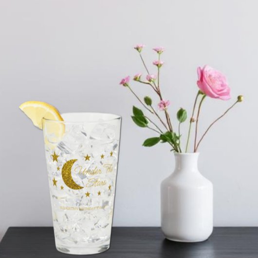 Unter den Sternen Geburtstag Glas