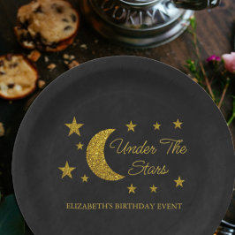 Unter den Sternen Geburtstag Pappteller