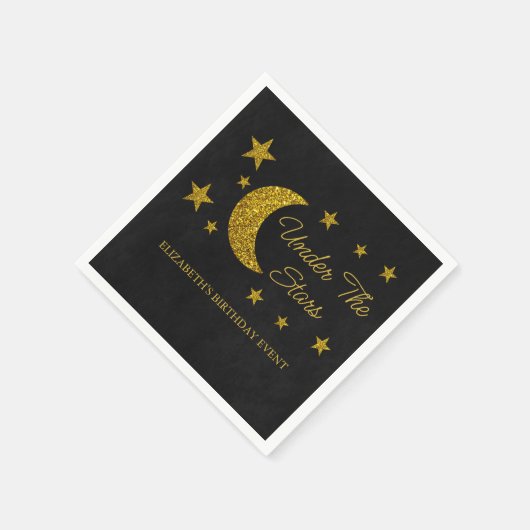 Unter den Sternen Geburtstag Serviette (Ecke)