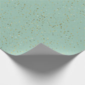 Unter den Sternen | Grüne Umhüllungspapier Geschenkpapier (Ecke)