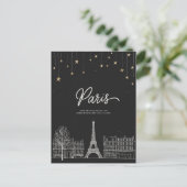 Unter den Sternen in Paris I Postkarte (Stehend Vorderseite)