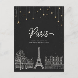 Unter den Sternen in Paris I Postkarte