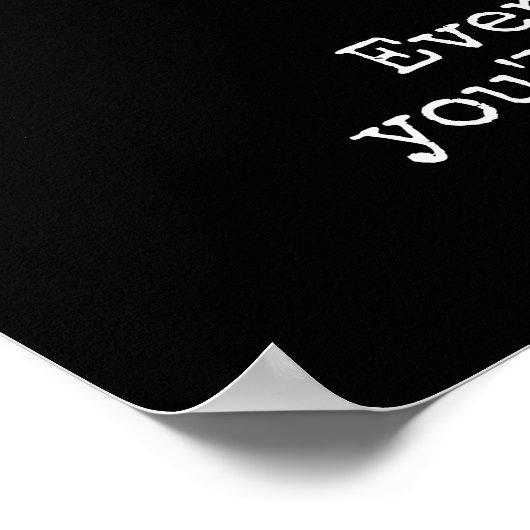 Unter den Sternen - Poster Zitat - Druck (Ecke)