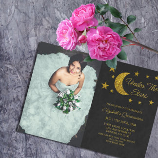 Unter den Sternen Quinceañera Einladung