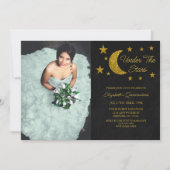 Unter den Sternen Quinceañera Einladung (Vorderseite)