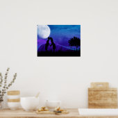 Unter den Sternen - Romantisches Paar Poster (Küche)