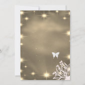 Unter den Sternen Sky Sepia American Wedding Einladung (Rückseite)