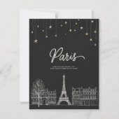 Unter den Sternen von Paris Einladung (Vorderseite)