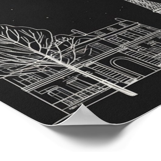 Unter den Sternen von Paris I Poster (Ecke)