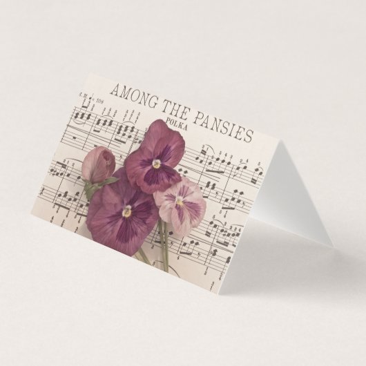 Unter den Stiefmütterchen-Karten (Vorderseite)