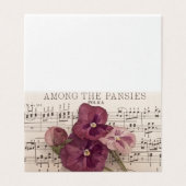 Unter den Stiefmütterchen-Karten (Außenseite Aufgefaltet)