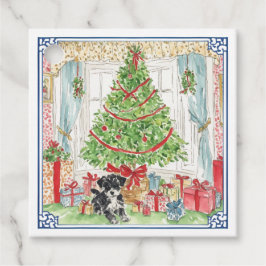 Unter den Weihnachtsbaum-Gift-Tags Geschenkanhänger