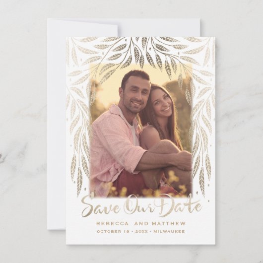 Unter den Willows Save the Date Foto die Einladung (Vorderseite)