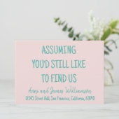 Unter der Annahme, dass Sie uns noch immer lustig  Ankündigung (Stehend Vorderseite)