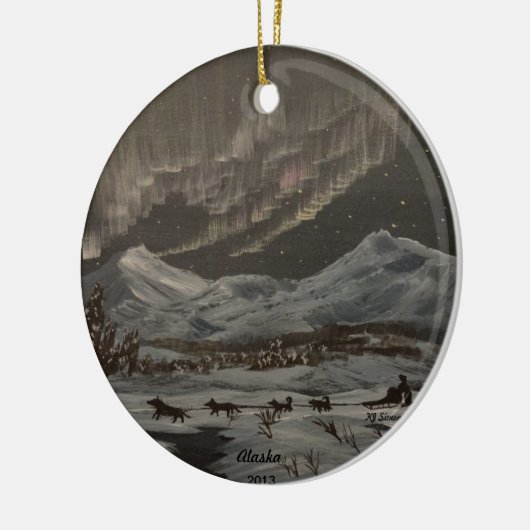 Unter der Aurora-Verzierung Keramik Ornament (Links)