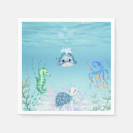 Unter der Babydusche des Ozeans Serviette