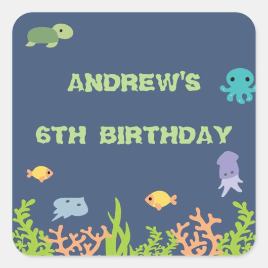 Unter der Beifahrerpartei-Aufkleber Quadratischer Aufkleber (Vorderseite)