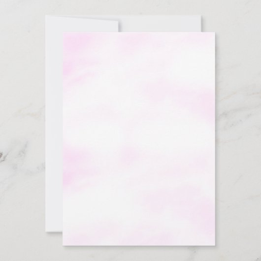 Unter der Blue Ahoy ist eine Mädchendusche Einladung (Rückseite)