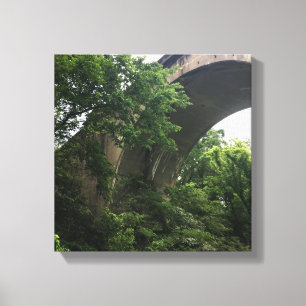 unter der Brücke Leinwanddruck