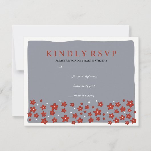 UNTER der CHUPPAH jüdische Hochzeits-Antwort-Karte RSVP Karte (Vorderseite)