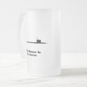 Unter der Ehre ist es zu dienen Mattglas Bierglas (Vorderseite Links)