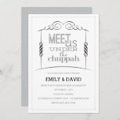 Unter der Einladung der jüdischen Hochzeit von Chu (Vorne/Hinten)