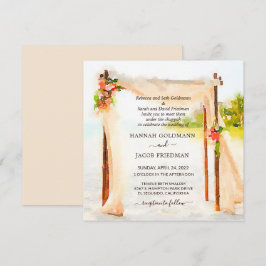 Unter der Einladung von Chuppah Hochzeit