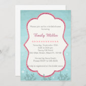 unter der Einladung zur Sea Bridal Dusche (Vorne/Hinten)