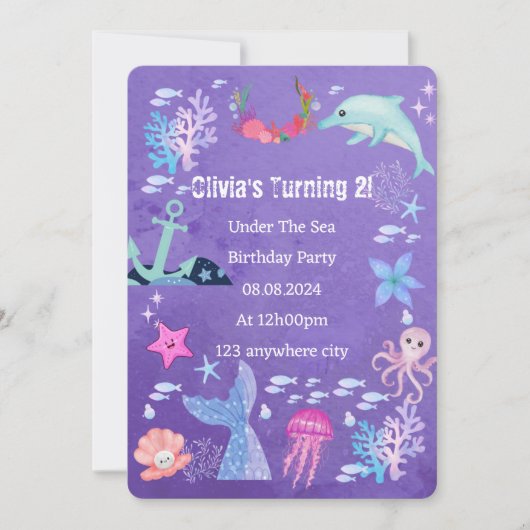 UNTER DER ERSTEN EINLADUNG (Vorderseite)