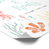 Unter der Flagge von Meerestieren Süßigkeiten Poster (Ecke)