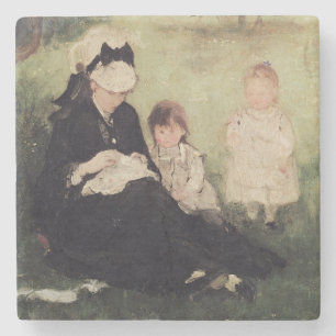 Unter der Flieder bei Maurecourt, 1874 Steinuntersetzer