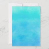 Unter der Geburtstagsfeier des Meeres Einladung (Rückseite)