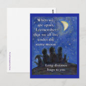 Unter der gleichen Moon Art Postkarte (Vorne/Hinten)