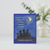 Unter der gleichen Moon Art Postkarte (Stehend Vorderseite)