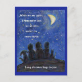 Unter der gleichen Moon Art Postkarte (Vorderseite)