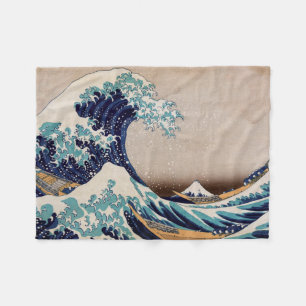Unter der großen Welle von Kanagawa Fleecedecke