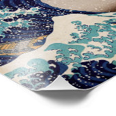 Unter der großen Welle vor Kanagawa Fotodruck (Ecke)