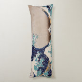 Unter der großen Welle weg von Kanagawa Seitenschläferkissen (Rückseite (Vertikal))