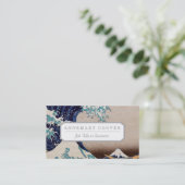 Unter der großen Welle weg von Kanagawa Visitenkarte (Stehend Vorderseite)