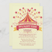 Unter der großen Zelt-Einladung Einladung (Vorne/Hinten)